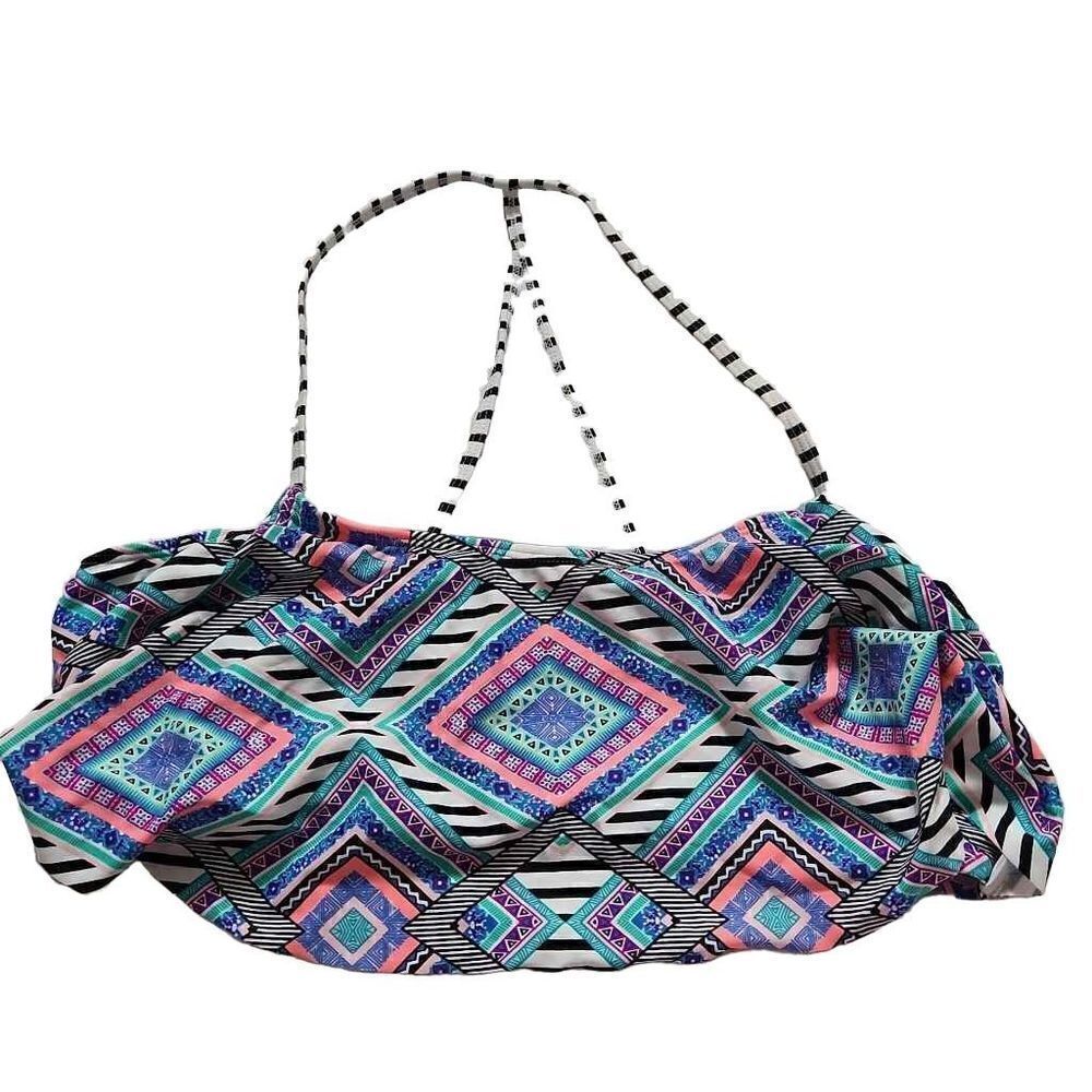 Arizona Jeans Ladies Patterned Bikini Top- Size XL
